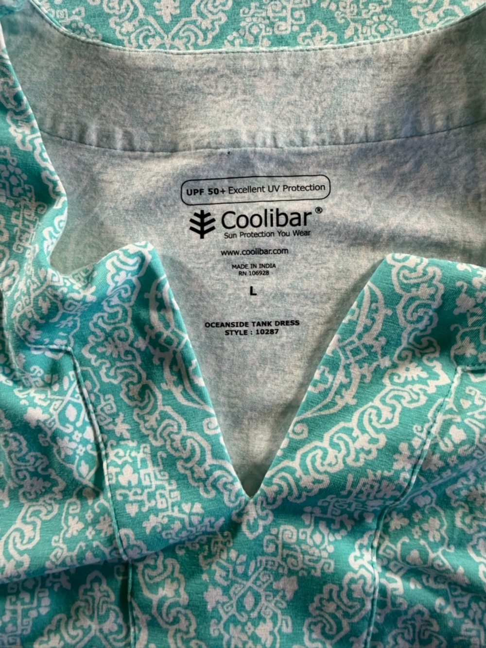 Coolibar Women's Oceanside Tank Dress size large - Picture 5 of 9